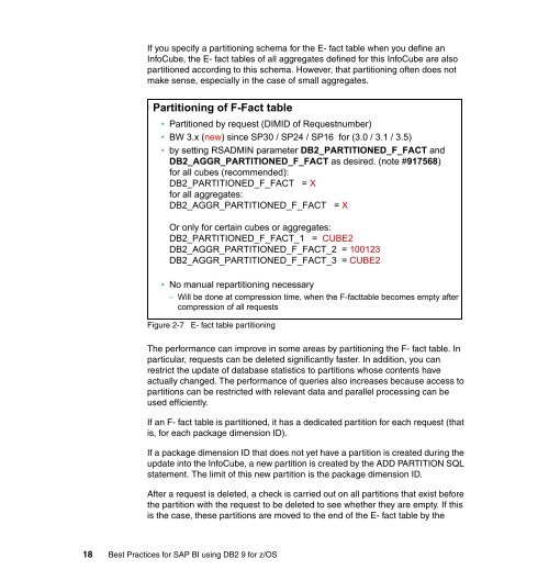 Best Practices for SAP BI using DB2 9 for z/OS - IBM Redbooks