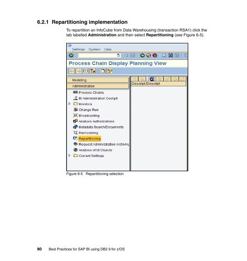 Best Practices for SAP BI using DB2 9 for z/OS - IBM Redbooks