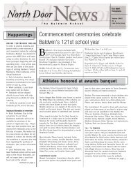 Commencement ceremonies celebrate Baldwin's ... - Baldwin School