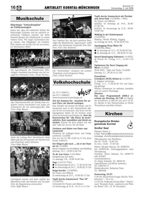 amtsblatt korntal-münchingen 2 - Stadt Korntal-Münchingen