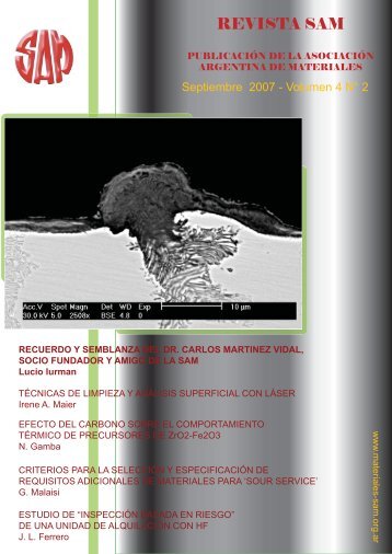 REVISTA SAM - Asociación Argentina de Materiales