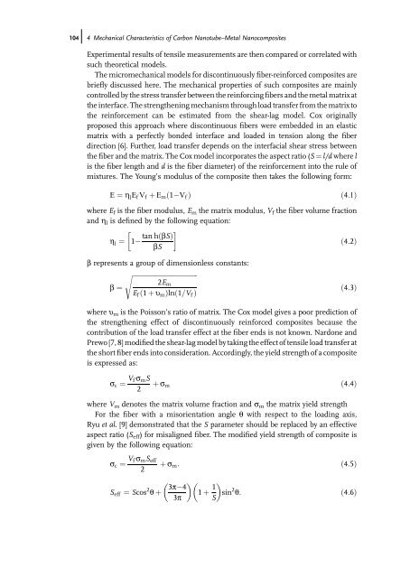 Carbon Nanotube Reinforced Composites: Metal and Ceramic ...