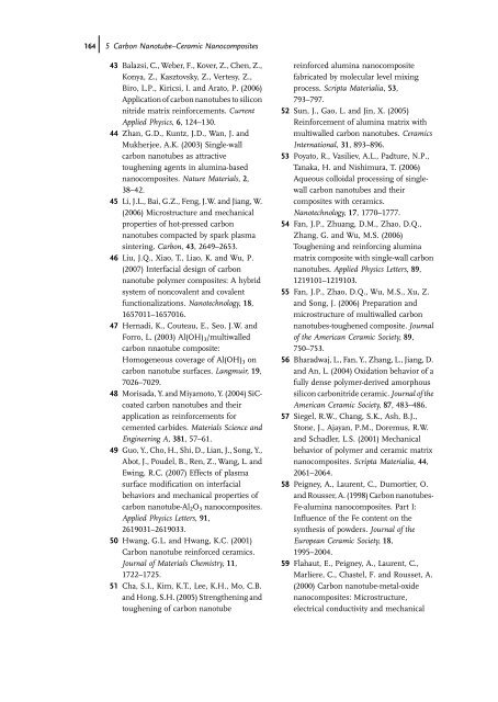 Carbon Nanotube Reinforced Composites: Metal and Ceramic ...