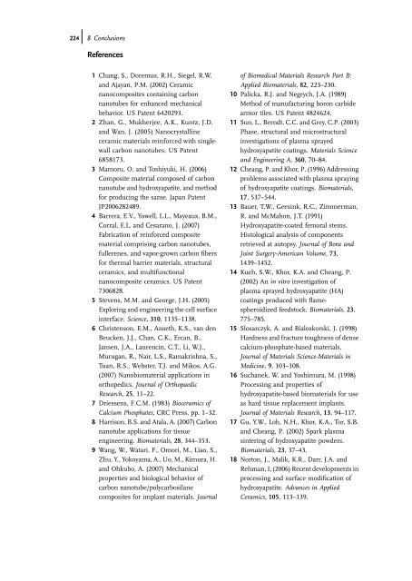 Carbon Nanotube Reinforced Composites: Metal and Ceramic ...