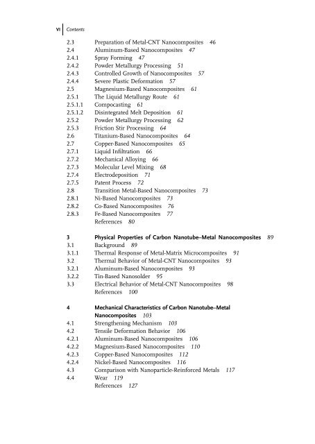 Carbon Nanotube Reinforced Composites: Metal and Ceramic ...