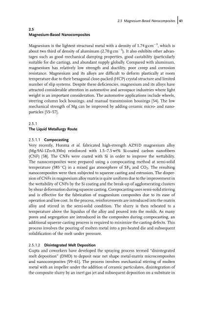 Carbon Nanotube Reinforced Composites: Metal and Ceramic ...