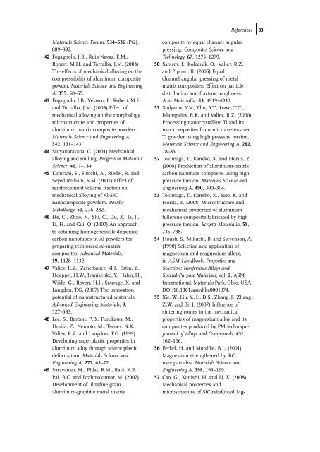 Carbon Nanotube Reinforced Composites: Metal and Ceramic ...