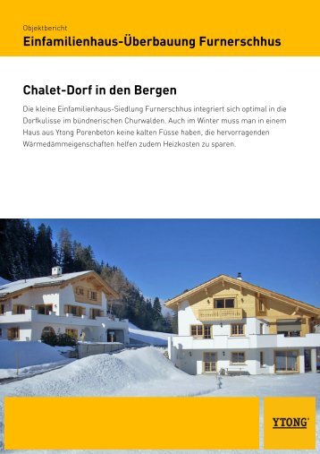 Objektbericht 2011 - EFH Furnersch Hus, Churwalden - Ytong