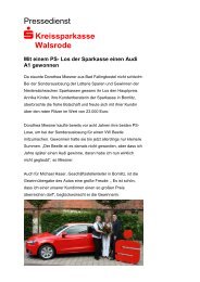 Pressedienst 5 Kreissparkasse Walsrode