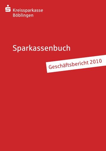 Sparkassenbuch - Kreissparkasse Böblingen