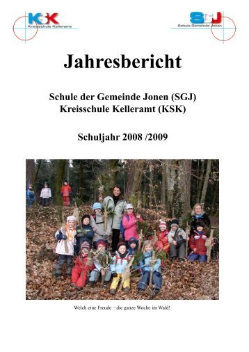 Jahresbericht 2009 - Schule Jonen