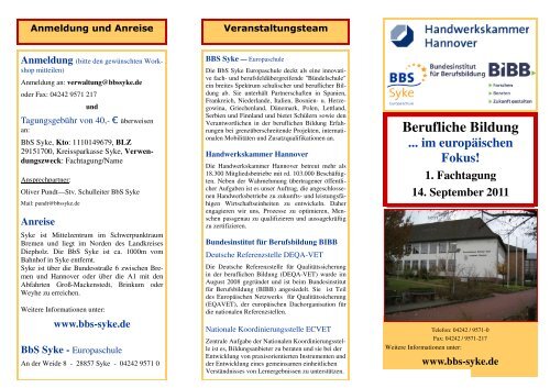 Berufliche Bildung - BBS Syke