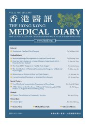 MEDICAL DIARY - The Federation of Medical Societies of Hong Kong