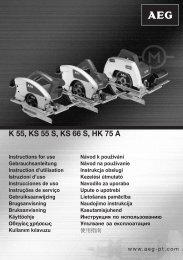 K 55 S Kohlebürsten AEG K 55 SE K 55