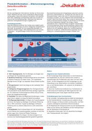 Produktinformation – Altersvorsorgevertrag Deka-BonusRente