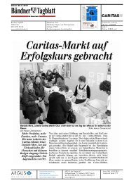 Bündner Tagblatt - Tag der offenen Tür - Caritas Markt