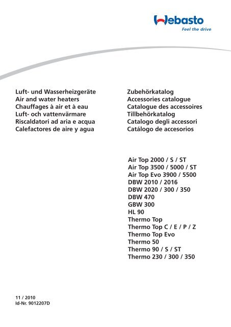 Original Webasto Batteriefachdeckel T91