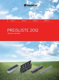 PREISLISTE 2012 - Hauraton