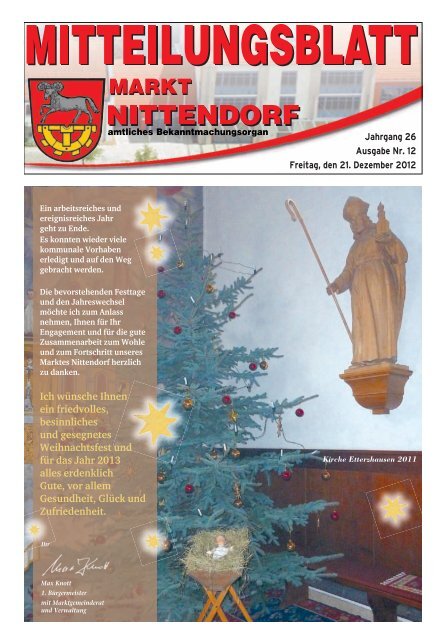 Mitteilungsblatt Dezember 2012 - Nittendorf