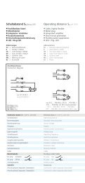 Schaltabstand Sn (Bezug St37) Operating distance Sn (ref. ST37)