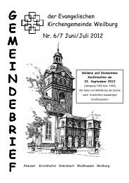 Juni/Juli 2012 - Ev. Kirchengemeinde Weilburg