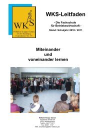 WKS-Leitfaden Fachschule - Wilhelm-Knapp-Schule Weilburg