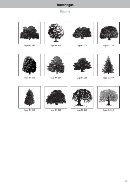 Trauerlogos Bäume - Volksstimme