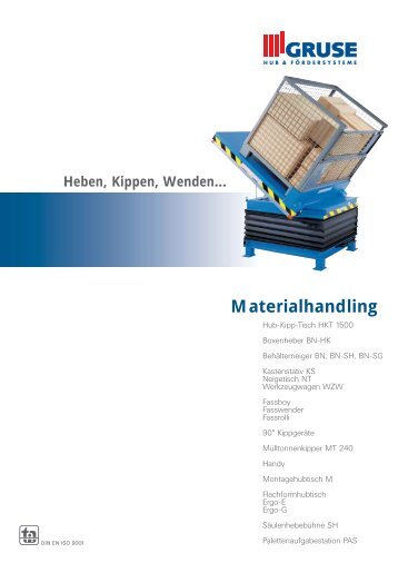 Prospekt Materialhandling - Gruse Maschinenbau GmbH & Co. KG