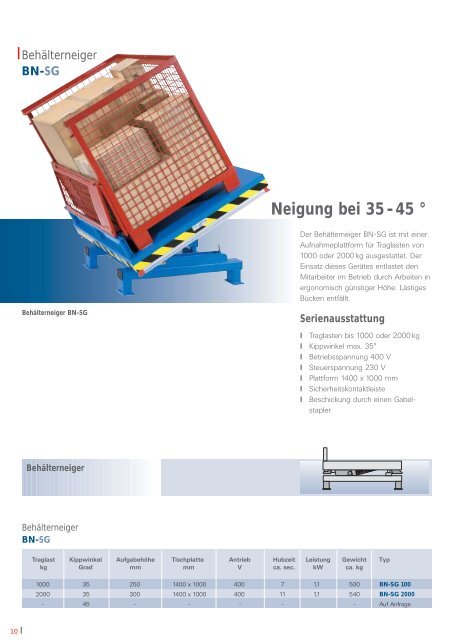 Prospekt Materialhandling - Gruse Maschinenbau GmbH & Co. KG