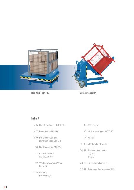 Prospekt Materialhandling - Gruse Maschinenbau GmbH & Co. KG