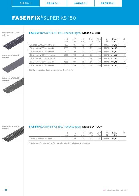 PREISLISTE 2011