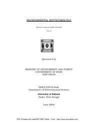 EMCB-ENVIS Node ENVIRONMENTAL BIOTECHNOLOGY