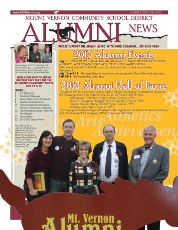 Fine ArtsAthletics Achievement Service - Alumni Association