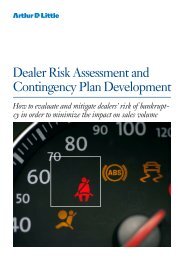 Dealer Risk Assessment and Contingency Plan ... - Arthur D. Little