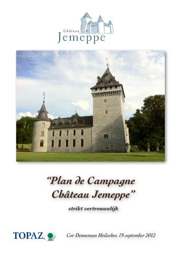 “Plan de Campagne Château Jemeppe” - Cor Denneman Heilscher