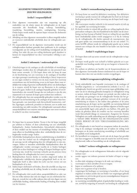 Mei 2011 - Het Zeeuws Veilinghuis