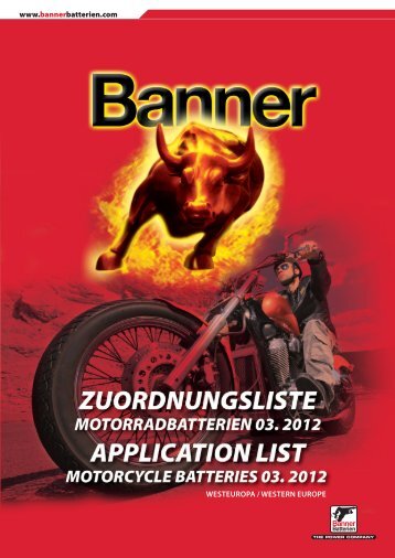 www.bannerbatterien.com WESTEUROPA / WESTERN EUROPE