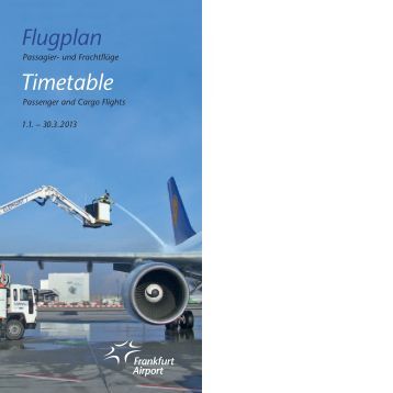 Flugplan Frankfurt Airport