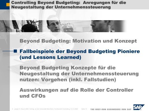 Controlling Beyond Budgeting: Anregungen des ... - Juergen Daum