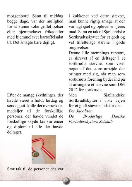 Krudtslam Nr.3-2012 - Forbundet Af Danske Sortkrudtskytteforeninger