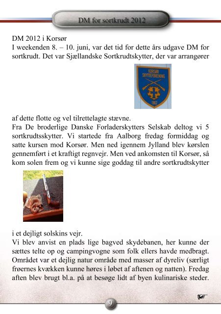 Krudtslam Nr.3-2012 - Forbundet Af Danske Sortkrudtskytteforeninger
