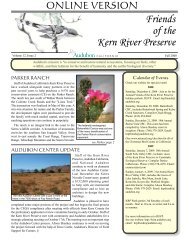 Fall 2008 - Kern River Preserve - National Audubon Society