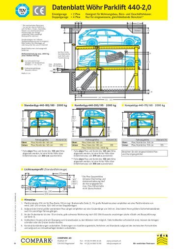 Datenblatt Wöhr Parklift 440-2 - COMPARK AG