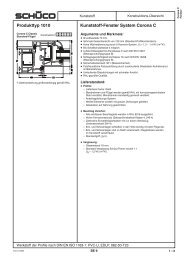 Kunststoff-Fenster System Corona C Produkttyp 1010