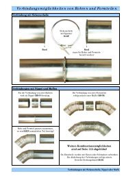 Verbindungsmöglichkeiten von Rohren und Formteilen - Silobau