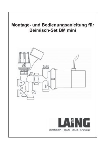 Bedienungsanleitung BM mini.pmd - LAING.cz