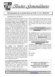 Gemeindekurier 6 v. 08.06.2010 - Buch am Wald
