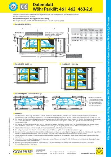 Datenblatt Wöhrparklift 461 462 463-2 6 - COMPARK AG