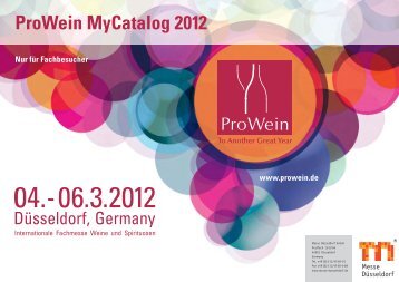 Produktneuheiten dazu als PDF ansehen - ProWein