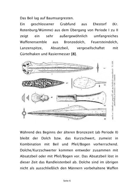 Bewaffnung in der Bronzezeit in Norddeutschland